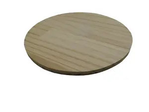 FixtureDisplays® 10" Wood Disc Round Logo Plaque Pine Circle Board Art Craft Name Street Number 21450-NF