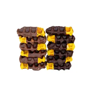 Bruges 6-Pack: Banana Chocolate Dipped Liège Waffles