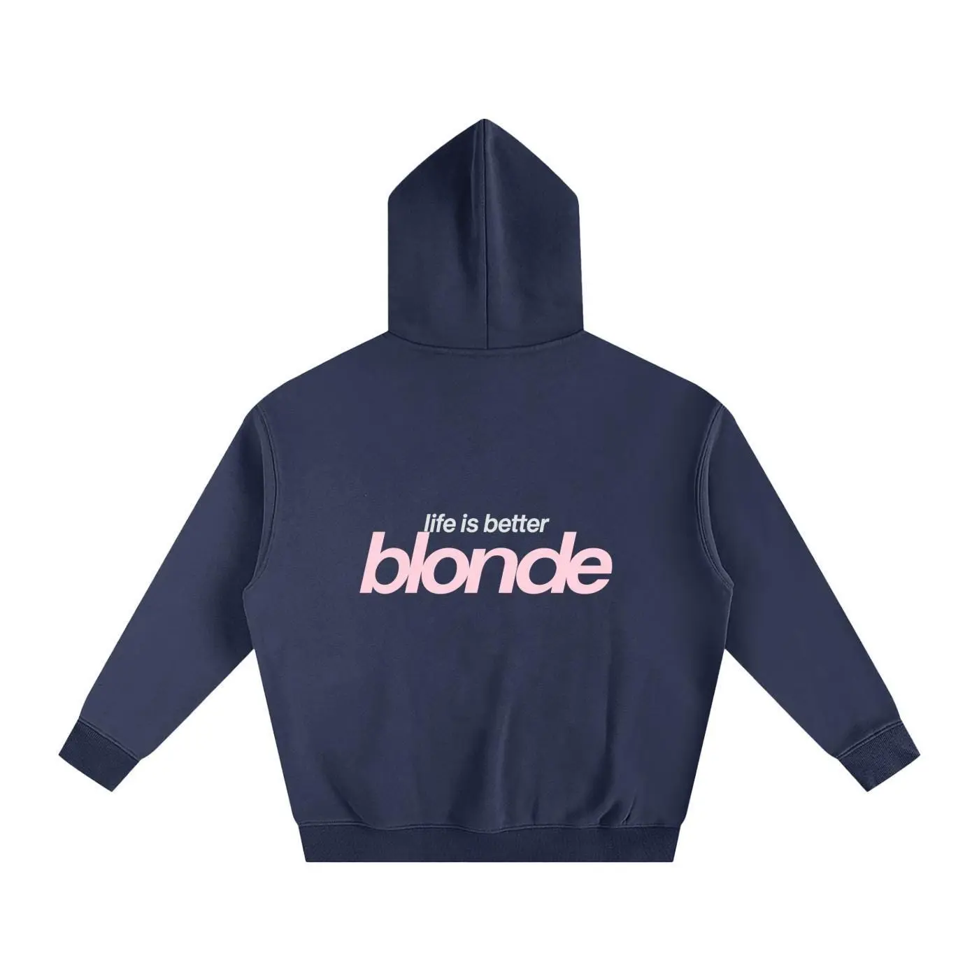 Blonde Hoodie, Y2K Streetwear Pullover, Soft Girl Aesthetic Sweatshirt, Graphic Back Print, Trendy Cozy Fleece, Gift for Her