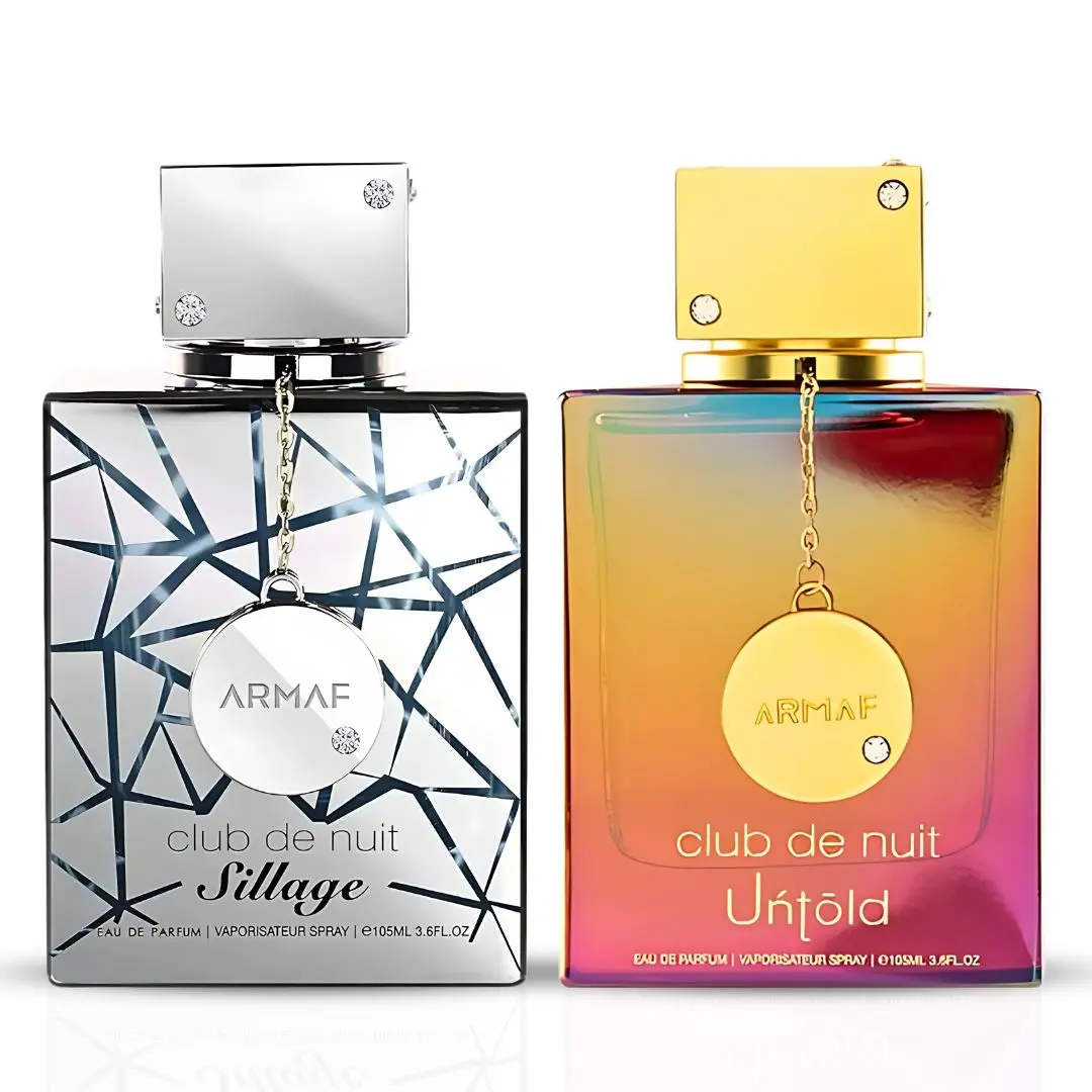 Club De Nuit Sillage & Club De Nuit Untold Eau De Parfum Sprays 105ML (3.6OZ) By Armaf |  A Dynamic Duo Of Citrusy Freshness, Floral Elegance & Woody Sophistication. (Bundle)