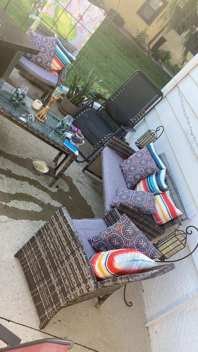 Item: New-grey Rattan With Light Grey Cushion-4pcs