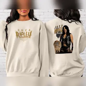 Dust4u Rhea Ripley Mami Hoodie Oversized Pre- Ed 100% Cotton Limited Edition Us-Made For Streetwear Lovers Classic Hoodi Hoodied Lightweight Cotton Hoodie