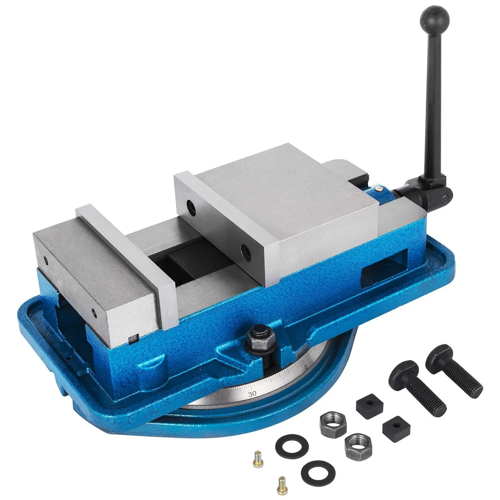 【summerfinds】VEVOR 3 Inch Heavy Duty Milling Vise Bench Clamp Vise High Precision Clamping Vise 3 Inch Jaw Width with 360 Degree Swiveling Base CNC Vise