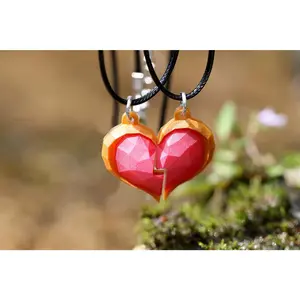 Zelda Companion Heart Containers Glow in the Dark Necklace/ Keychain - Legend of Zelda