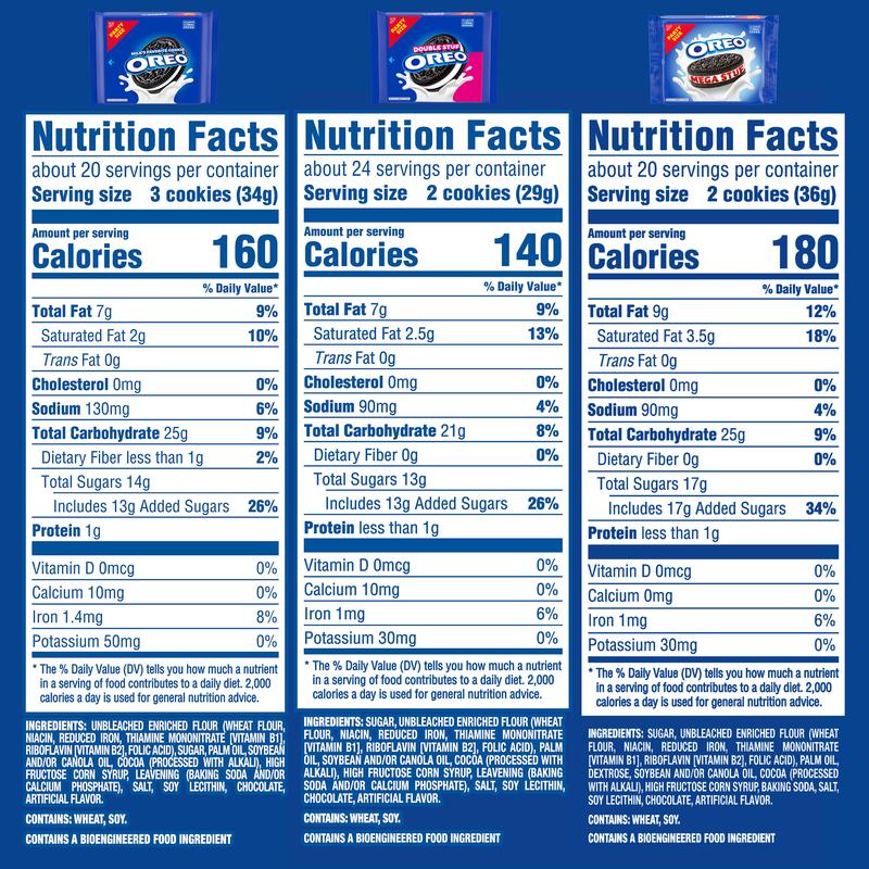 OREO Cookie Variety Pack | Original, Mega Stuf, & Double Stuf