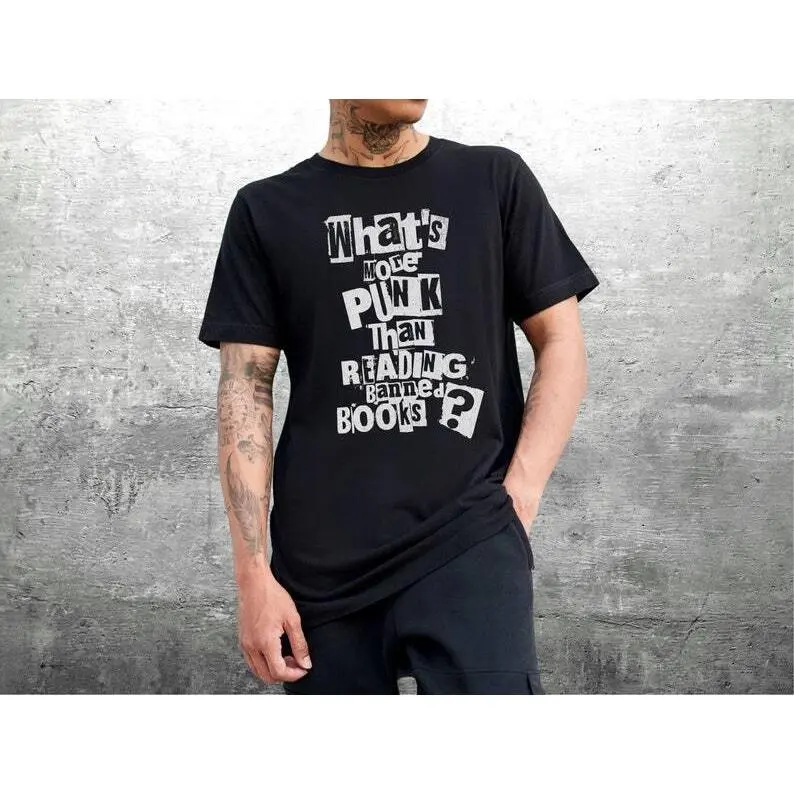 What's More Punk Than Reading Banned Books Bella Canvas 3001 T-Shirt, Public Library Shirt, Mens Tee, Womens, Unisex