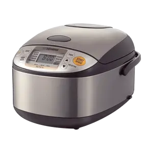 Zojirushi NS-TSC10 5.5-Cup Rice Cooker & Warmer, 1L, Automatic Multi-Cooker with Steamer Basket, Smart Timer & Keep Warm Function, Ideal for Japanese Cuisine