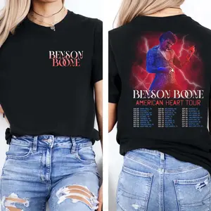 Benson American Heart Tour Graphic Tee, Boone Tour Music Youth Shirt, Beautiful Things Concert Tour Music 2-Sided Unisex T-Shirt, Perfect Gift For Men, Women, And Kids