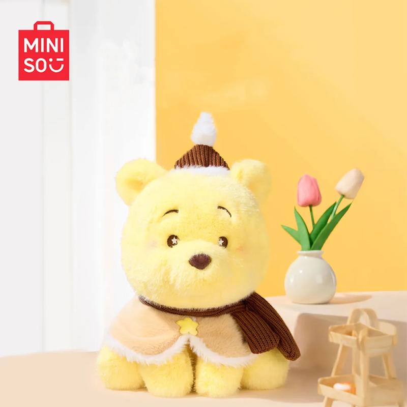 Disney Winnie the Pooh Series Warm Cozy Sitting Plush Doll Cute Toy Perfect Gift For Girls,Soft Fluffy Plush,Cuddly Size,Classic Pooh Design,Holiday & Holiday Haul