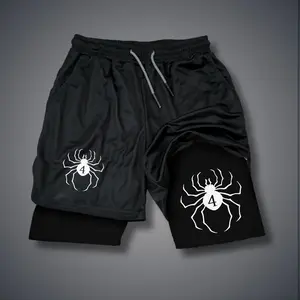 Hisoka Troupe 80s 90s summer men shorts for men jorts outfit men graphic shorts Double-layer sports shorts Comfortable short shorts summer