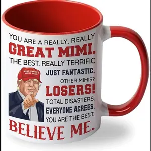 accent Mothers Day Gift for Mimi - Grandma Gifts From Grandson, Granddaughter, Grandkids, Grandchildren - Birthday, Christmas Gift Idea for Grandmother, Mimi Ceramic Mug 11 Oz