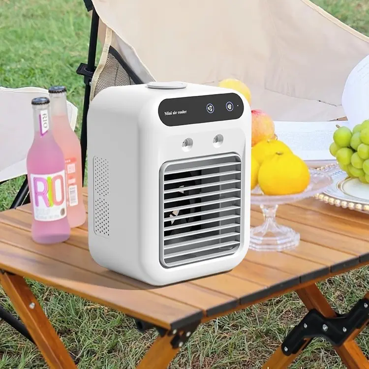 Summer Desktop Cooling Fan, Compact Home Air Conditioner, USB Mist Humidifier, Portable Fan