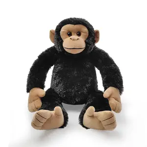 Cute 10-Inch Sitting Chimpanzee Plush Soft Cozy Perfect for Kids Home Imaginative Play  Stuffed Animal