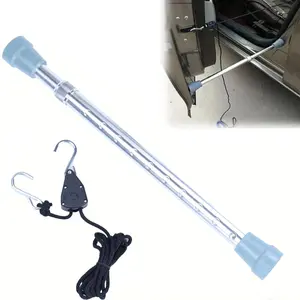 Car Engine Hood Support Tool, Aluminum Alloy Car Engine Hood Support Tool with Nylon Rope Kit, Extendable Support Rod, Car Repair Tool