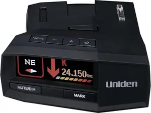 R8 Extreme Long-Range Radar/Laser Detector, Dual-Antennas Front & Rear Detection w/Directional Arrows, Built-in GPS w/Real-Time Alerts, Voice Alerts, Red Light Camera and Speed Camera Alerts