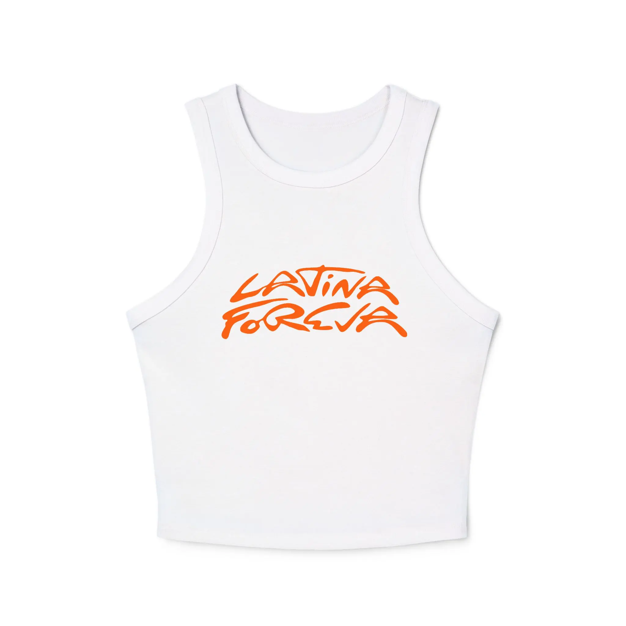 Latina Foreva Micro Rib Racer Tank Top