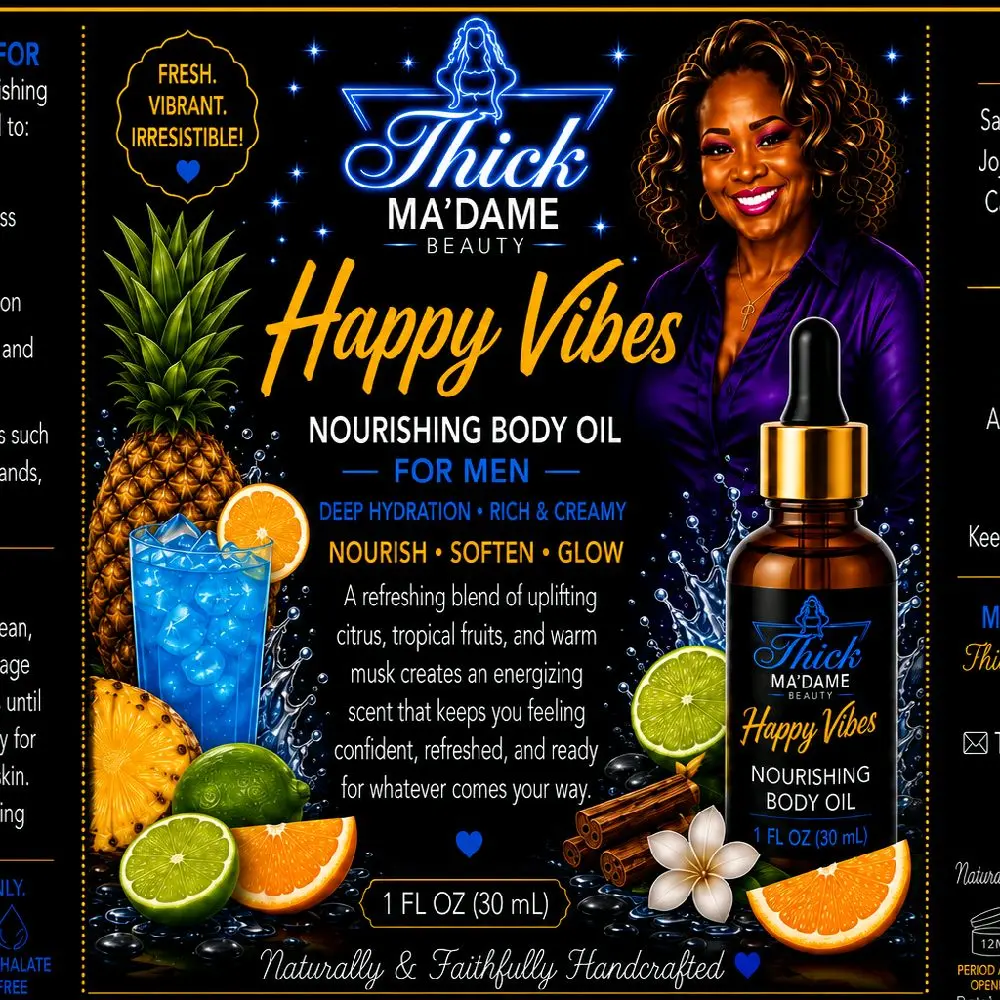 Happy Vibes Body Oil (Men))