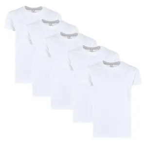 Fruit of the Loom Boy's White Crew T-Shirt (5 Pack)