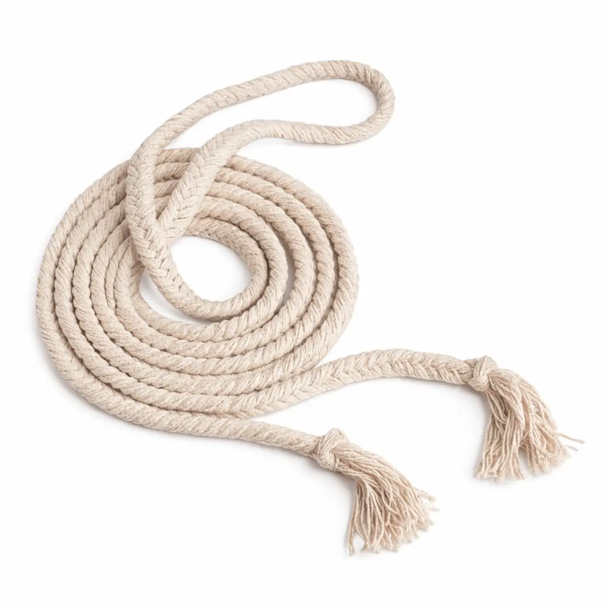14 Ft. Braided 3 Strand Natural Cotton Soft Thick Heavy Breaking Reins