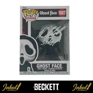 Neve Campbell Autographed Signed Ghostface Funko POP! #1607 Scream Vinyl Figure Beckett Certified COA