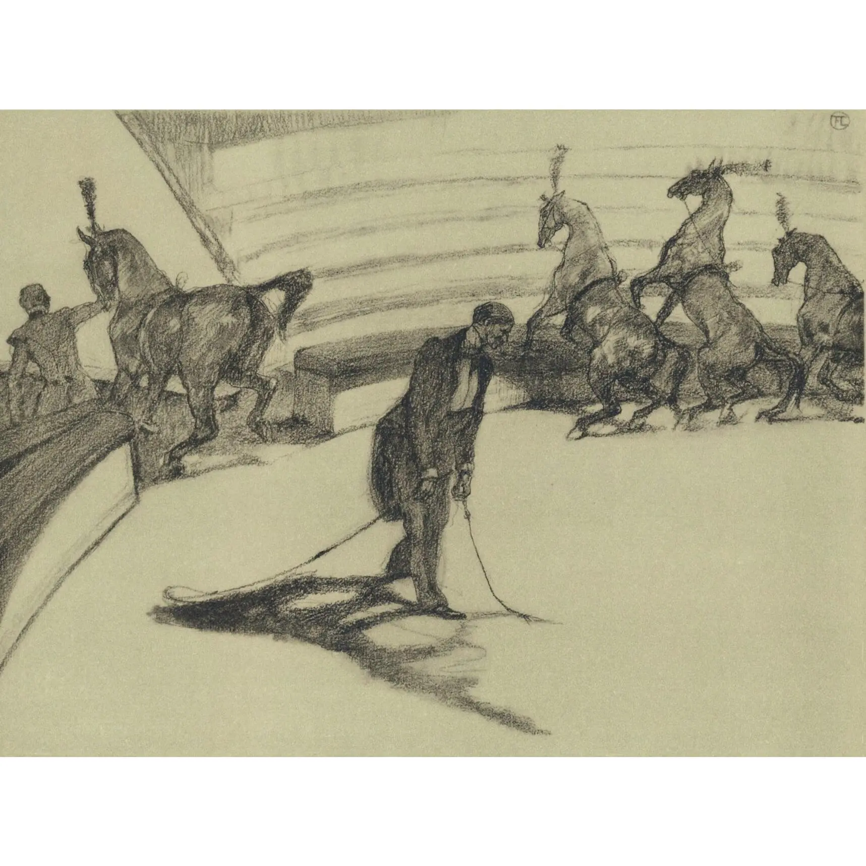Henri de Toulouse-Lautrec, Chevaux en liberte, The Circus by Toulouse-Lautrec, Limited Edition Lithograph