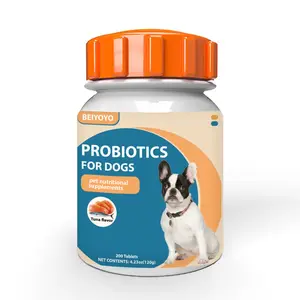 Dog & Cat Probiotics with Fish Flavor – Daily Digestive Health Tablets for Diarrhea, Gas, Allergies & Immune Support – Natural Gut Supplement for Sensitive Pets