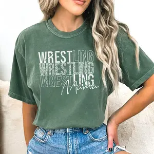 Comfort Colors Wrestling Mama Shirt, Wrestling Mom Crewneck, Mom Shirt, Wrestling Shirt, Comfort Colors Shirt