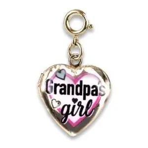Gold Grandpa's Girl Locket Charm