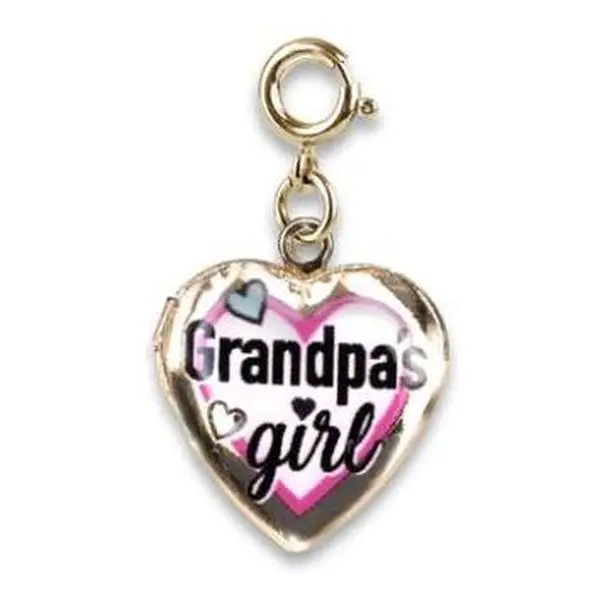 Gold Grandpa's Girl Locket Charm