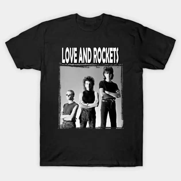 Love and Rockets Vintage Music T-Shirt, Alternative Rock Graphic Tee, Heavy Cotton Apparel