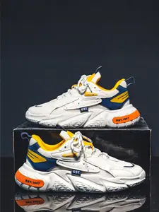 Men's Outdoor Sports Mesh Running Shoes, Athletic Shoes, Fashionable Breathable Low-Top Sneakers, Casual Versatile Trendy Footwear for All Seasons