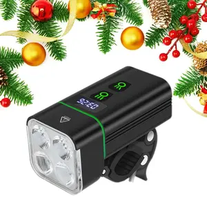 Night Bike Lights with Smart Display, USB Charging and 8 Clock Modes Night Riding Mountain Bike Lights, Perfect for Gift
