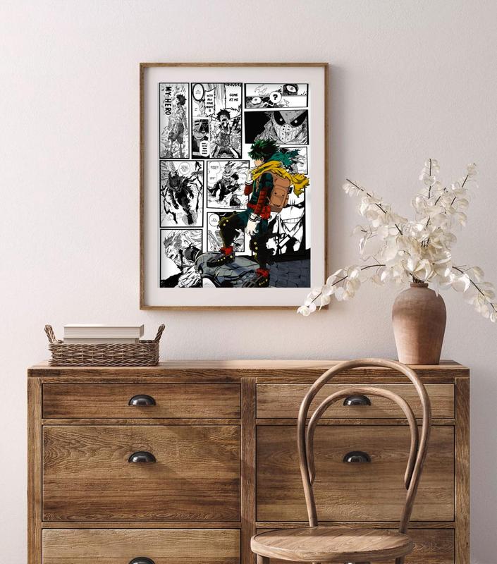 Dark Deku Manga  Print My Hero Academia Anime Wall Art, Poster Gifts