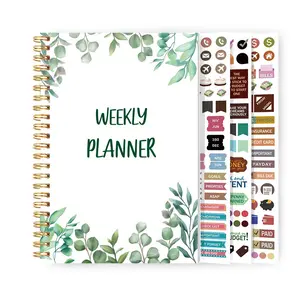 Weekly Planner Notebook, Teacher Planner, 1 Count 52 Sheets/104 Pages Planner Notebook, Office Stationery & Supplies for School Dormitory Dormitory