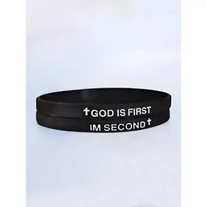 Silicone Wristbands, Fashionable Men's and Women's Wristbands, Motivational Jewelry, Watch Strap Bracelets, Bible Scripture Bracelets, Suitable for Daily Wear, Vacation and Dating Occasions, Trendy Fashionable Accessories