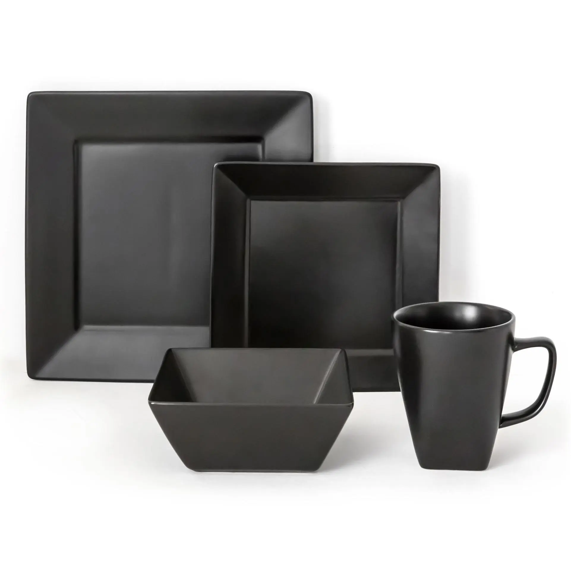 overandback Dusk 16-Piece Square Dinnerware Set