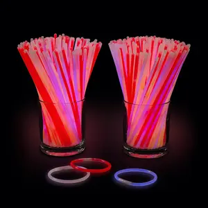 Bulk 300 Pc. Make Your Own Patriotic Glow Stick Bracelets or Necklaces