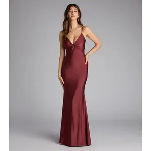 Scarlet Strappy Back Mermaid Formal Dress