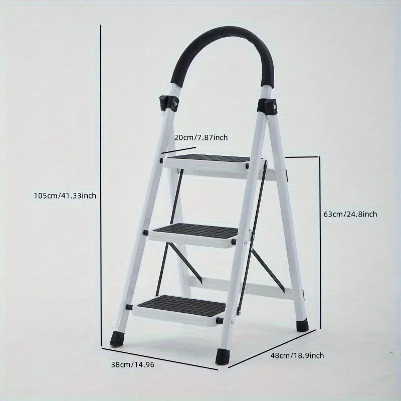 Four steps for a clothes drying rack