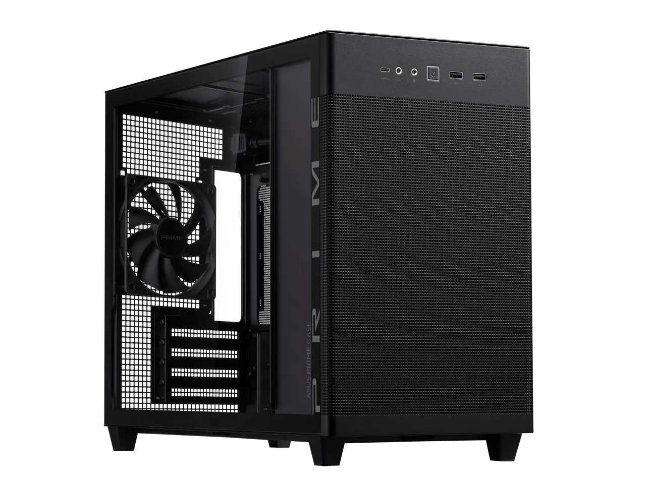 ASUS AP201 ASUS PRIME CASE TG BLACK Black Steel, Plastic/Steel, Plastic, TG Micro ATX Computer Case