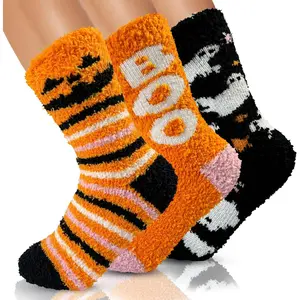 4X Thicker & 2X Softer Fuzzy Socks, Cozy Warm Fall Halloween Gifts for Women