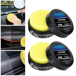 2-Pack Leather Cleaning Cream & Care Paste - Car Interior Cleaner, Conditioner & Repair Kit | Multi-Use for Seats, Bags, Shoes, Furniture