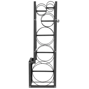 Refrigerant Tank Rack, 6-Tier Steel Freon Tank Holder for 1x50Lbs and 2x30lbs Cylinders, Heavy Duty Gas Bottle Storage Shelving for Work Van & Shop, Fits Oxygen Nitrogen Gases, 15" x 12" x 48"