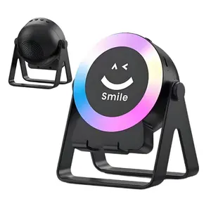 Wireless Induction Audio Speaker (No Bluetooth Required), Desktop Phone Holder, Bluetooth-compatible Wireless Speakers for iPhone/Android Phones, with RGB Ambient Light