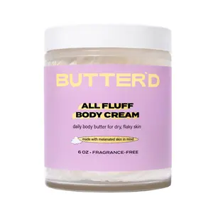 All Fluff Body Cream - Fragrance-Free Daily Body Butter for Dry Skin with Shea Butter & Sunflower Oil