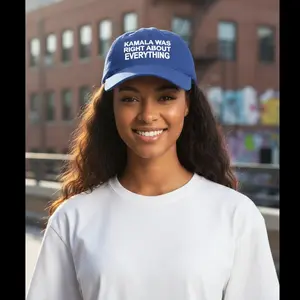 Kamala Was Right About Everything Hat – Political Statement Adjustable Baseball Cap
