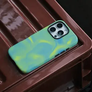Gradient Two-In-One Phone Case, Durable Shockproof Fashion Protection, Compatible with iPhone 11-17 Pro Max, Samsung Galaxy S25-S23 Ultra