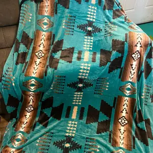 Teal Joy King Blanket