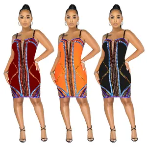 Embellishment Bandage Dress in Orange with Vibrant Beaded Details and Spaghetti Straps for Stylish Outfits in Versatile Wear