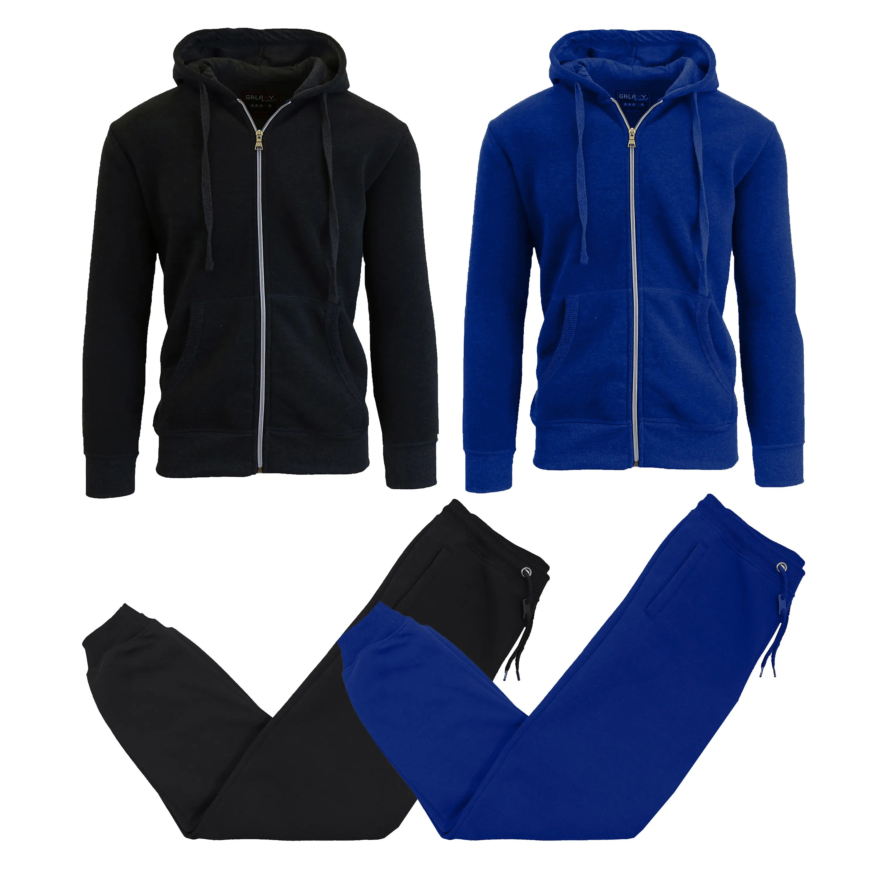 (4-Piece) Black & Royal Sets